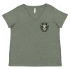 Curvy Collection Women's Fine Jersey V-Neck Tee Thumbnail