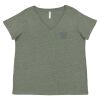 Curvy Collection Women's Fine Jersey V-Neck Tee Thumbnail
