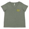 Curvy Collection Women's Fine Jersey V-Neck Tee Thumbnail