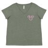 Curvy Collection Women's Fine Jersey V-Neck Tee Thumbnail