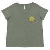 Curvy Collection Women's Fine Jersey V-Neck Tee Thumbnail