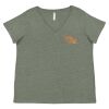 Curvy Collection Women's Fine Jersey V-Neck Tee Thumbnail