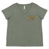 Curvy Collection Women's Fine Jersey V-Neck Tee Thumbnail