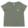Curvy Collection Women's Fine Jersey V-Neck Tee Thumbnail