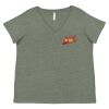 Curvy Collection Women's Fine Jersey V-Neck Tee Thumbnail
