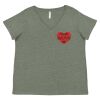 Curvy Collection Women's Fine Jersey V-Neck Tee Thumbnail