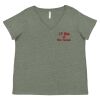 Curvy Collection Women's Fine Jersey V-Neck Tee Thumbnail