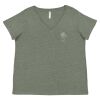 Curvy Collection Women's Fine Jersey V-Neck Tee Thumbnail