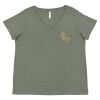 Curvy Collection Women's Fine Jersey V-Neck Tee Thumbnail