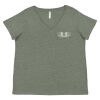 Curvy Collection Women's Fine Jersey V-Neck Tee Thumbnail
