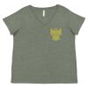 Curvy Collection Women's Fine Jersey V-Neck Tee Thumbnail