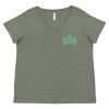 Curvy Collection Women's Fine Jersey V-Neck Tee Thumbnail