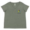 Curvy Collection Women's Fine Jersey V-Neck Tee Thumbnail