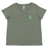 Curvy Collection Women's Fine Jersey V-Neck Tee Thumbnail