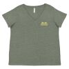 Curvy Collection Women's Fine Jersey V-Neck Tee Thumbnail