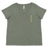 Curvy Collection Women's Fine Jersey V-Neck Tee Thumbnail