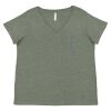 Curvy Collection Women's Fine Jersey V-Neck Tee Thumbnail