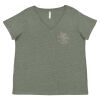 Curvy Collection Women's Fine Jersey V-Neck Tee Thumbnail