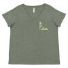 Curvy Collection Women's Fine Jersey V-Neck Tee Thumbnail