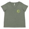 Curvy Collection Women's Fine Jersey V-Neck Tee Thumbnail