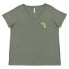 Curvy Collection Women's Fine Jersey V-Neck Tee Thumbnail