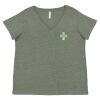 Curvy Collection Women's Fine Jersey V-Neck Tee Thumbnail