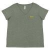 Curvy Collection Women's Fine Jersey V-Neck Tee Thumbnail