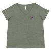 Curvy Collection Women's Fine Jersey V-Neck Tee Thumbnail