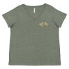 Curvy Collection Women's Fine Jersey V-Neck Tee Thumbnail