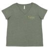 Curvy Collection Women's Fine Jersey V-Neck Tee Thumbnail