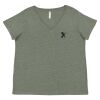 Curvy Collection Women's Fine Jersey V-Neck Tee Thumbnail