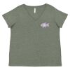 Curvy Collection Women's Fine Jersey V-Neck Tee Thumbnail