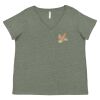 Curvy Collection Women's Fine Jersey V-Neck Tee Thumbnail