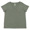 Curvy Collection Women's Fine Jersey V-Neck Tee Thumbnail
