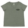Curvy Collection Women's Fine Jersey V-Neck Tee Thumbnail