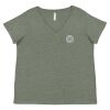 Curvy Collection Women's Fine Jersey V-Neck Tee Thumbnail