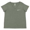 Curvy Collection Women's Fine Jersey V-Neck Tee Thumbnail
