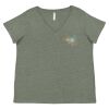 Curvy Collection Women's Fine Jersey V-Neck Tee Thumbnail