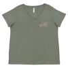 Curvy Collection Women's Fine Jersey V-Neck Tee Thumbnail