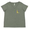 Curvy Collection Women's Fine Jersey V-Neck Tee Thumbnail