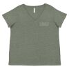 Curvy Collection Women's Fine Jersey V-Neck Tee Thumbnail