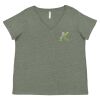 Curvy Collection Women's Fine Jersey V-Neck Tee Thumbnail
