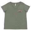 Curvy Collection Women's Fine Jersey V-Neck Tee Thumbnail