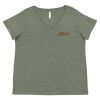 Curvy Collection Women's Fine Jersey V-Neck Tee Thumbnail