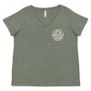Curvy Collection Women's Fine Jersey V-Neck Tee Thumbnail