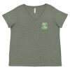 Curvy Collection Women's Fine Jersey V-Neck Tee Thumbnail