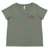 Curvy Collection Women's Fine Jersey V-Neck Tee Thumbnail