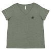 Curvy Collection Women's Fine Jersey V-Neck Tee Thumbnail