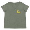 Curvy Collection Women's Fine Jersey V-Neck Tee Thumbnail