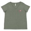 Curvy Collection Women's Fine Jersey V-Neck Tee Thumbnail